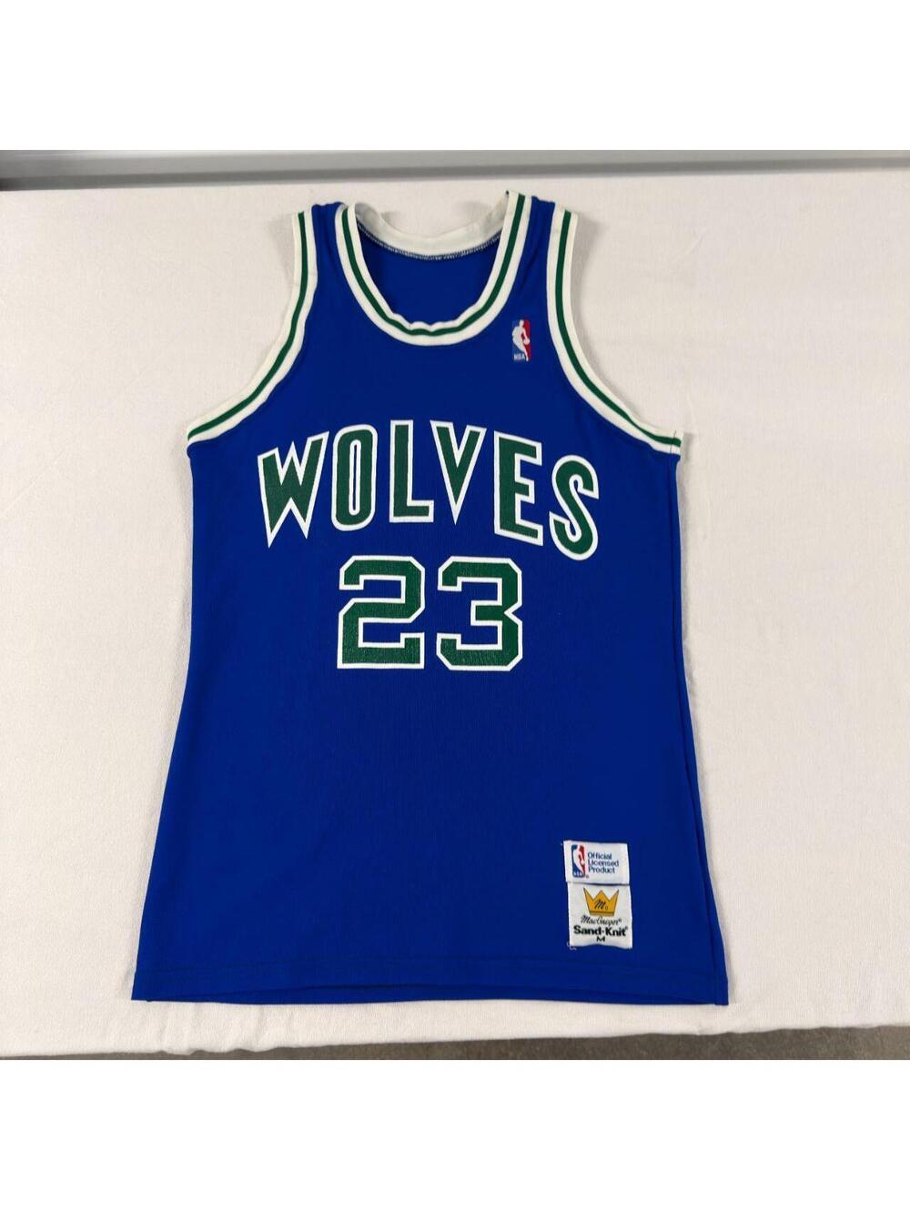 Vintage 1989-90 Minnesota Timberwolves Sand-Knit Jersey M